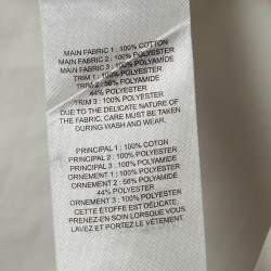 Self Portrait White Guipure Lace Detachable Yoke and Cotton Hudson Top M