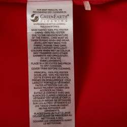 Pre Owned Self-Portrait Red Crystal Bow Crepe Mini Dress S