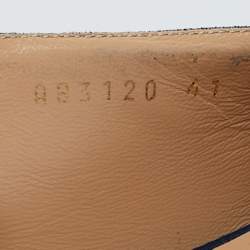 Pre Owned Sergio Rossi Navy Blue Suede Sr1 Loafers Size 41