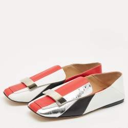 Sergio Rossi Multicolor Leather SR1 Loafers Size 36.5