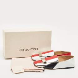 Sergio Rossi Multicolor Leather SR1 Loafers Size 36.5