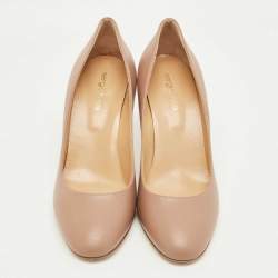 مملوكة مسبقًا Sergio Rossi Dusty Pink Leather Madame Pumps Size 40