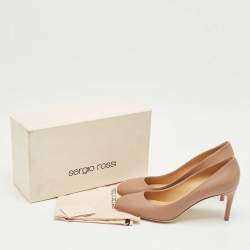 مملوكة مسبقًا Sergio Rossi Dusty Pink Leather Madame Pumps Size 40