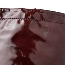 Pre Owned Sergio Rossi Burgundy Patent Leather Knee Length Boots Size 40