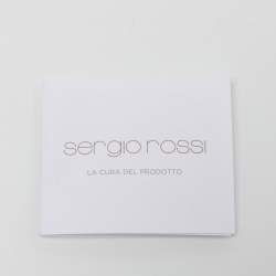 Pre Owned Sergio Rossi Brown Leather Platform Pumps Size 37.5