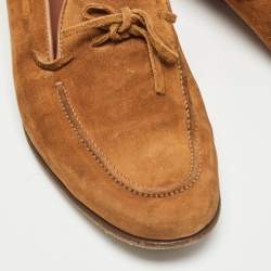 Sergio Rossi Brown Suede Loafers Size 37.5