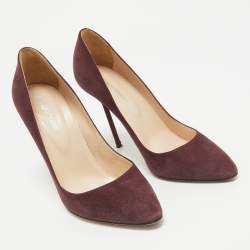 Sergio Rossi Plum Suede Pumps Size 38