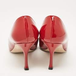 مملوكة مسبقًا Sergio Rossi Red Patent Leather Secret Pumps Size 37.5