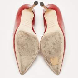 مملوكة مسبقًا Sergio Rossi Red Patent Leather Secret Pumps Size 37.5