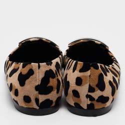 Pre Owned Sergio Rossi Brown Suede SR1 Ballet Flats Size 37