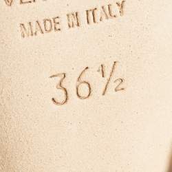 Pre Owned Sergio Rossi Rose Gold Leather D'orsay Pumps Size 36.5