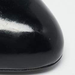 مملوكة مسبقًا Sergio Rossi Black Patent Leather Round Toe Pumps Size 40