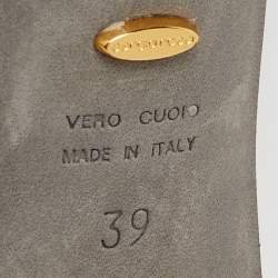 Pre Owned Sergio Rossi White/Black Leather Pointed Toe Pumps Size 39