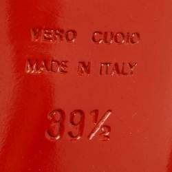 Pre Owned Sergio Rossi Brown Leather and PVC Ankle Strap Sandals Size 39.5