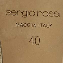 Sergio Rossi Dusty Pink Suede Espadrille Platform Wedge Sandals Size 40