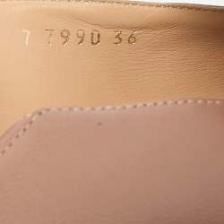 Sergio Rossi Dusty Pink Leather Square Toe sr1 Oro Rosa Loafers Size 36