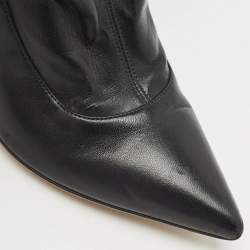 Sergio Rossi Black Leather Knee Length Boots Size 40