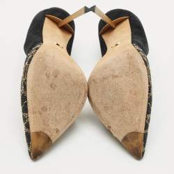 Pre Owned Sergio Rossi Black Suede Crystal Embellished Pointed Toe  Pumps Size 39