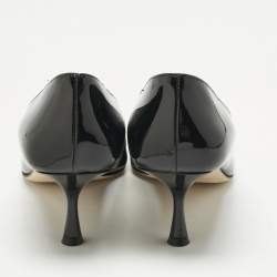 مملوكة مسبقًا حذاء كعب عالي سيرجيو روسي جلد رمادي وبراءات اختراع مقدمة مربعة مقاس 37