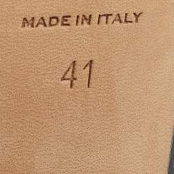 Pre Owned Sergio Rossi Black Leather Pointed Toe Block Heel Pumps Size 41