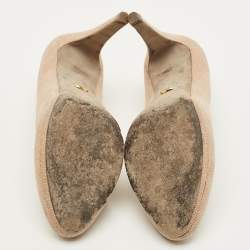 Pre Owned حذاء كعب عالي سيرجيو روسي جلد زهري مغبر مقاس 40