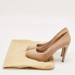 Pre Owned حذاء كعب عالي سيرجيو روسي جلد زهري مغبر مقاس 40