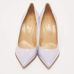 Pre Owned Sergio Rossi Size 38 Lilac Purple Patent Leather Pointed Toe Pumps