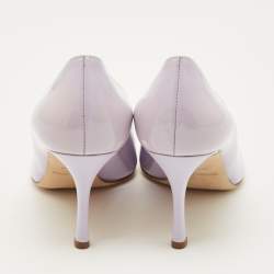Pre Owned Sergio Rossi Size 38 Lilac Purple Patent Leather Pointed Toe Pumps