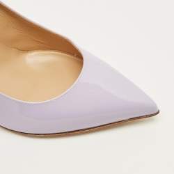 Pre Owned Sergio Rossi Size 38 Lilac Purple Patent Leather Pointed Toe Pumps