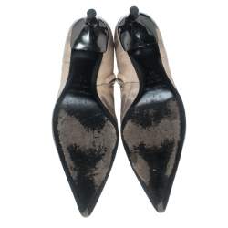 Sergio Rossi Two Tone Karung Pointed Toe Ankle Boots Size 38