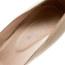 Pre Owned Sergio Rossi Beige Leather Pumps Size 39