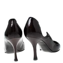 Sergio Rossi Black Patent Leather Marissa Pumps Size 39