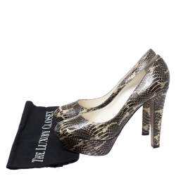 Sergio Rossi Watersnake Platform Pumps Size 38