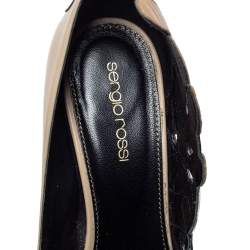 مملوكة مسبقًا حذاء كعب عالي جيانفيتو روسي جلد متعدد الألوان مقدمة مدببة مقاس 38