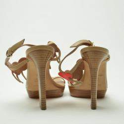 Sergio Rossi Cherry Platform Sandals Size 38.5