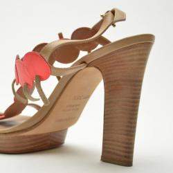 Sergio Rossi Cherry Platform Sandals Size 38.5