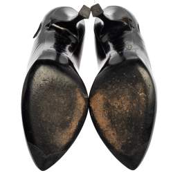 Pre Owned Sergio Rossi Black Patent Leather Pumps Size 38