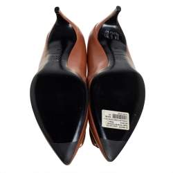 Pre Owned  Roger Vivier Tan Leather Pointed Toe Pumps Size 40