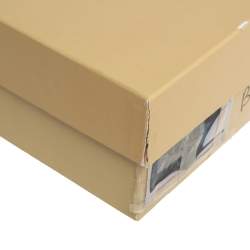 Pre Owned Sergio Rossi Black Lizard Embossed Leather Lace Up  Boots Size 38