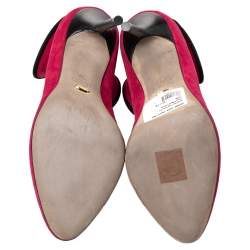 Pre Owned Sergio Rossi Pink Suede Swirl Pumps Size 38