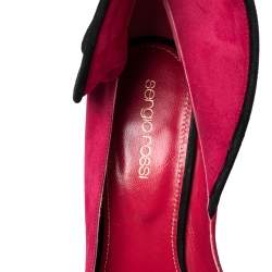 Pre Owned Sergio Rossi Pink Suede Swirl Pumps Size 38