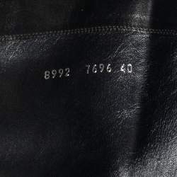 Pre Owned Sergio Rossi Black Leather Knee Boots Size 40