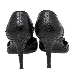 Sergio Rossi Black Python D'orsay Pumps Size 39