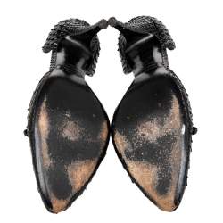 Sergio Rossi Black Python D'orsay Pumps Size 39