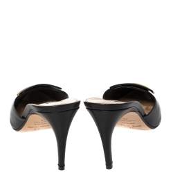 Pre Owned حذاء سلايد سيرجيو روسي SR1 جل أسود مقاس 40