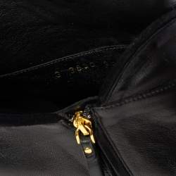 Pre Owned Sergio Rossi Black Leather Zipper Ankle Booties Size 39