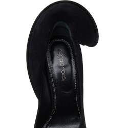 Sergio Rossi Black Suede Swirl Detail Pumps Size 36