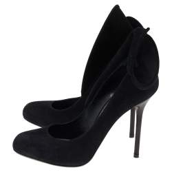 Sergio Rossi Black Suede Swirl Detail Pumps Size 36