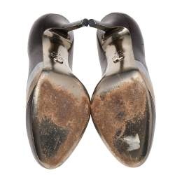 Pre Owned Sergio Rossi Tri Color Leather Pumps Size 37.5 