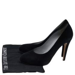 Sergio Rossi Black Suede Pumps Size 40.5